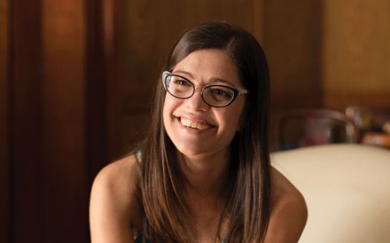 Eugenia Zicavo, coordinadora del ciclo, bibliómana